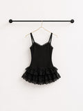 Black Ruffle Top